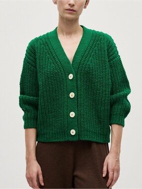 Babaa cardigan no19 mini in emerald